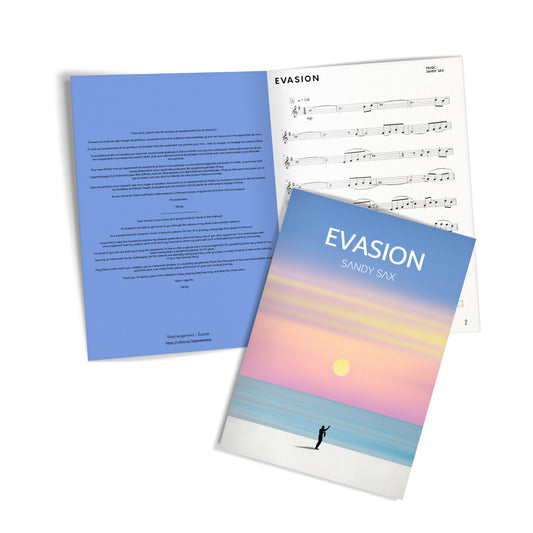 Sandy Sax - Evasion - Music Sheet / Partitions + Backtrack
