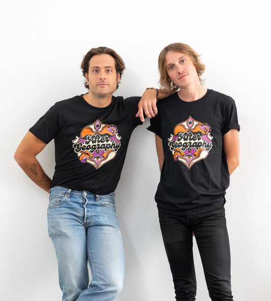 T-Shirt Noir Psyché by After Geography